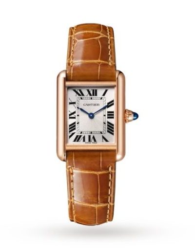 Cartier Tank Louis Women Automatic Silver Alligator Watch