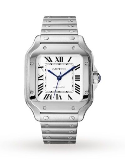 Cartier Santos de Cartier Men Automatic Silver Stainless Steel Watch