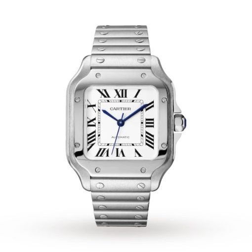 Cartier Santos de Cartier Men Automatic Silver Stainless Steel Watch