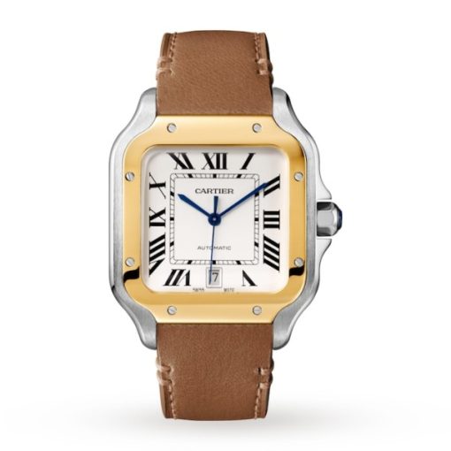 Replica Cartier Santos de Cartier Men Automatic Silver Stainless Steel Watch - Image 3