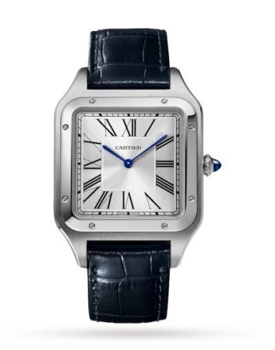 Cartier Santos-Dumont Men Automatic Silver Stainless Steel Watch