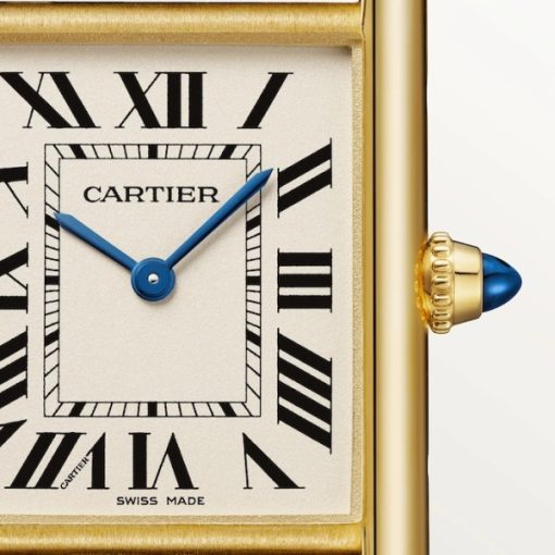 Cartier Tank Louis Men Quartz White Alligator Watch - Image 4