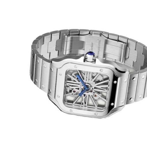 Cartier Santos de Cartier Men Automatic Silver Stainless Steel Watch - Image 6