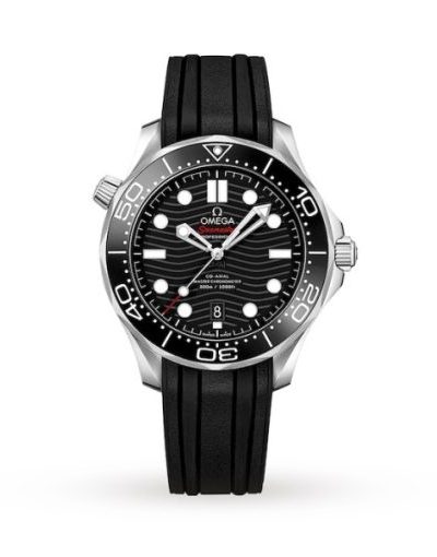 Omega Seamaster Men Automatic Black Rubber Watch