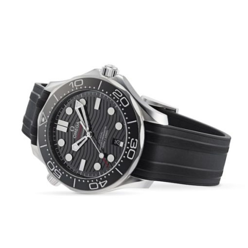 Omega Seamaster Men Automatic Black Rubber Watch - Image 2
