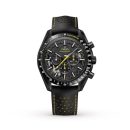 Omega Speedmaster Men Automatic Black Leather Watch