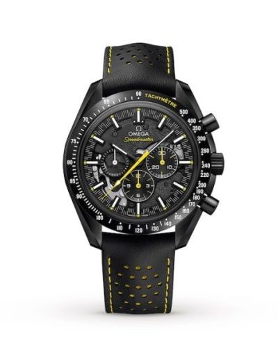 Omega Speedmaster Men Automatic Black Leather Watch
