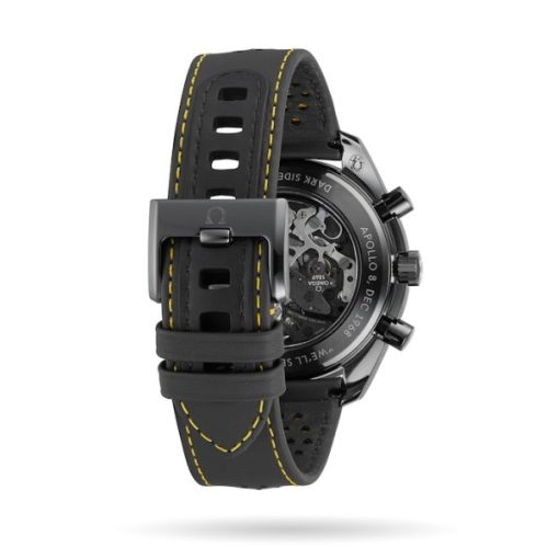 Omega Speedmaster Men Automatic Black Leather Watch - Image 4