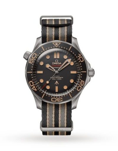 Omega Seamaster Men Automatic Black Fabric 007 Watch O21092422001001