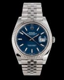 Datejust 41mm blue dial Fluted Motif jubilee