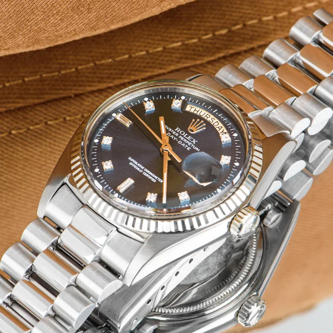 ROLEX DAY-DATE VINTAGE 36mm BLUE DIAMOND - Image 2