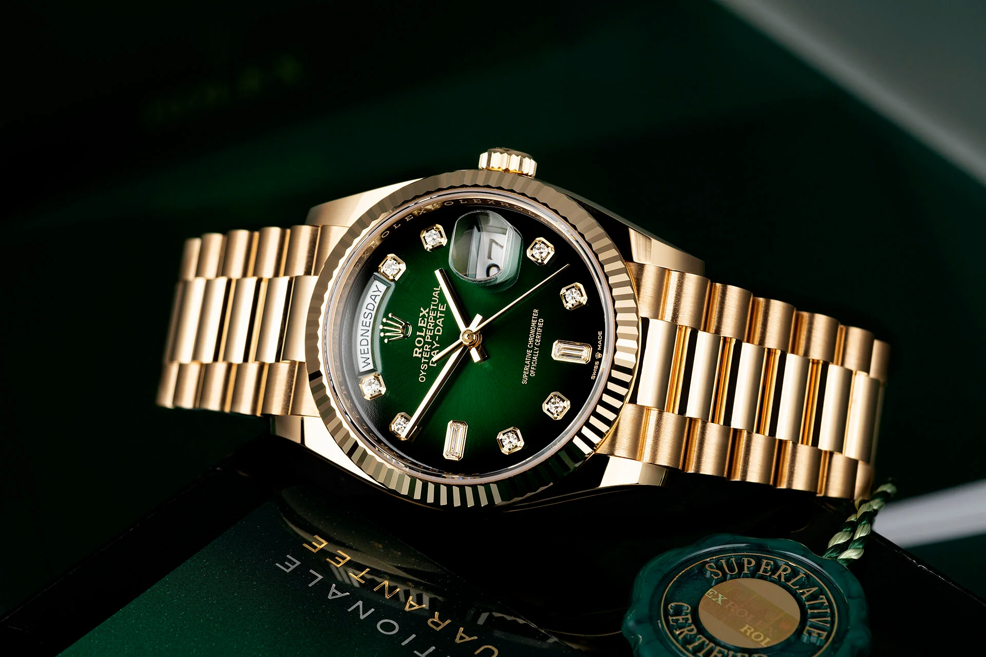 Rolex Day-Date 36 "Green Ombré" Extremely Rare - Image 5