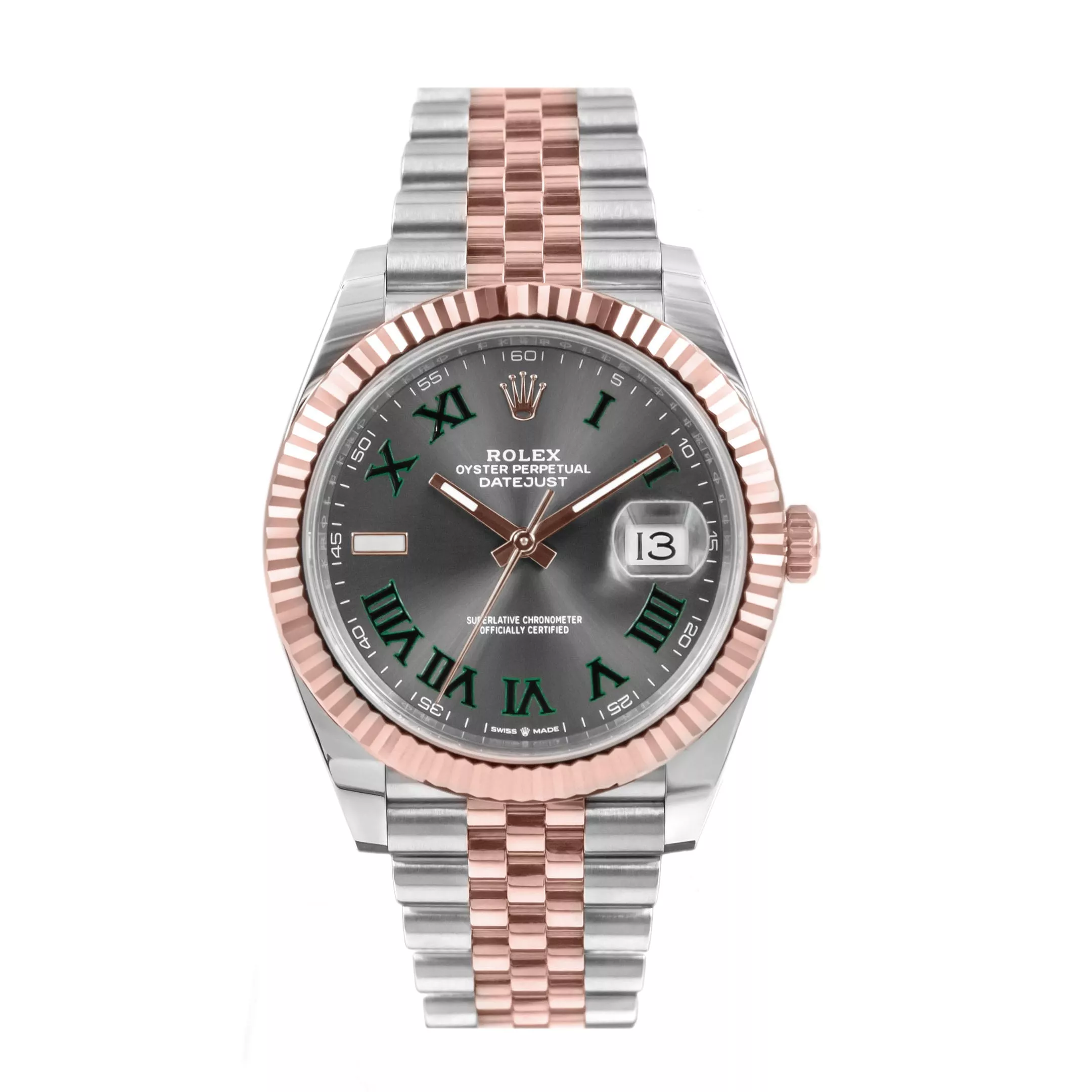 Rolex Datejust 36 ‘Wimbledon’ Dial Two-Tone Everose Jubilee