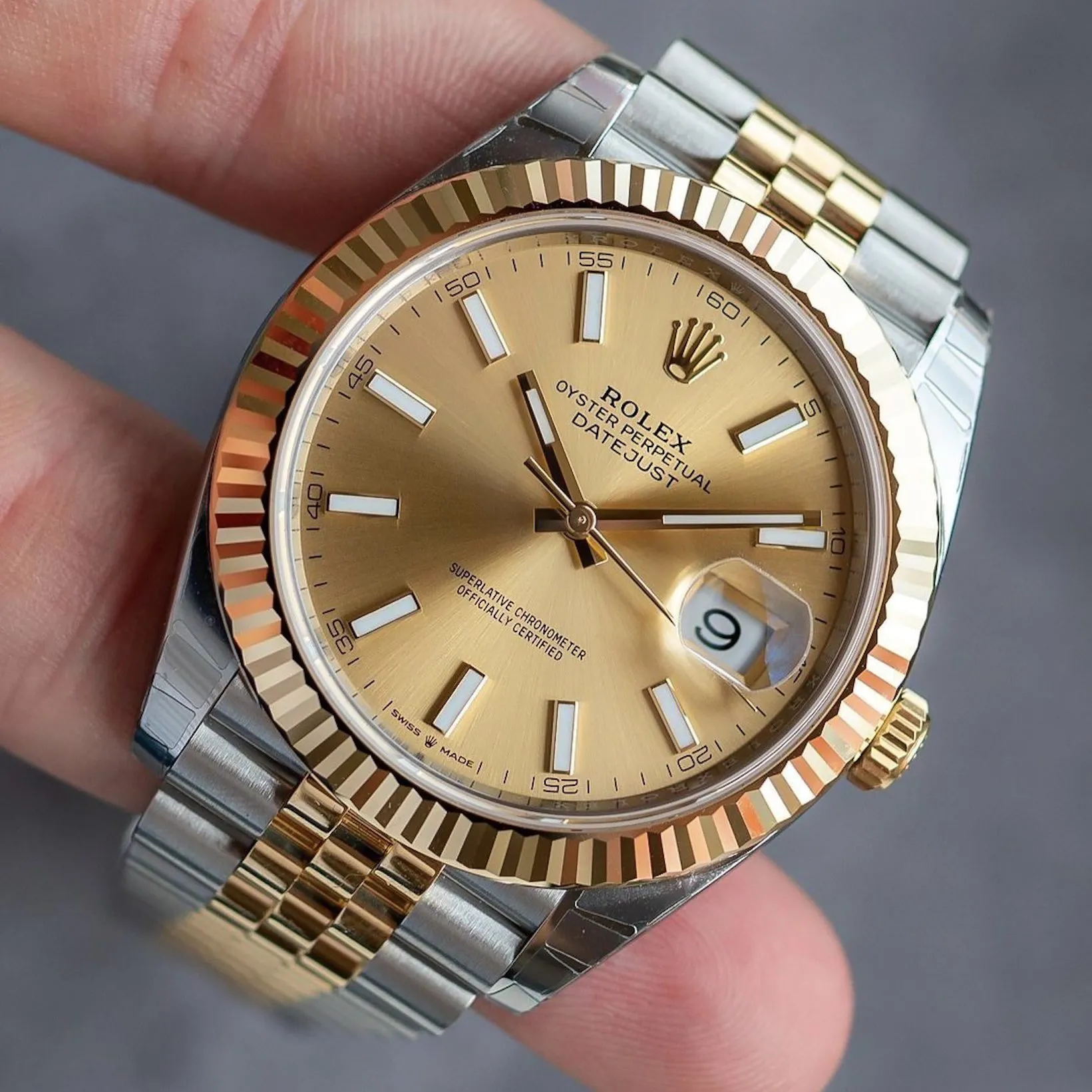 Rolex Datejust 36 ‘Champagne Index’ Dial Two-Tone Jubilee - Image 4