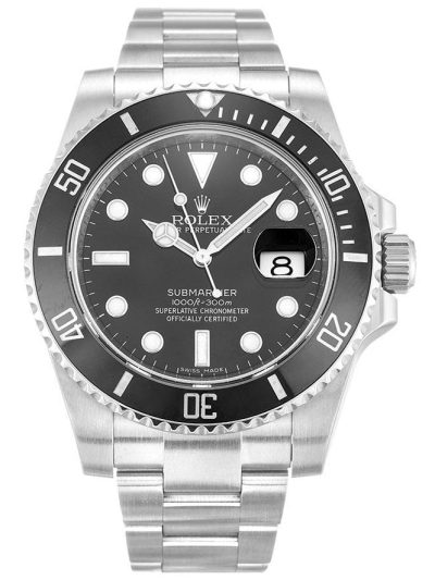Rolex Submariner Date SS Black Ceramic Bezel 116610LN