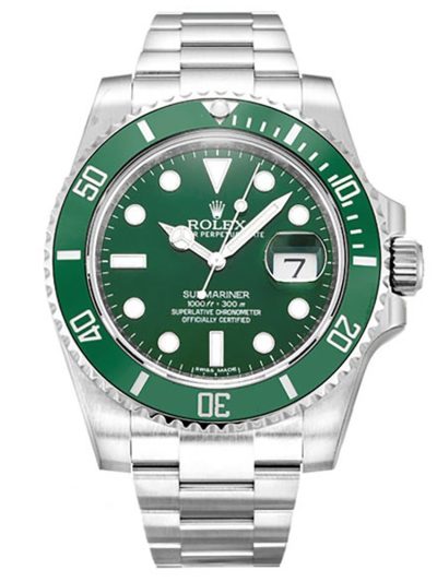 Submariner SS Green Ceramic Bezel 116610LV