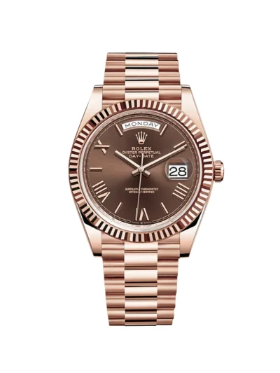 Rolex Day-Date Rose Gold Chocolate Dial 41mm