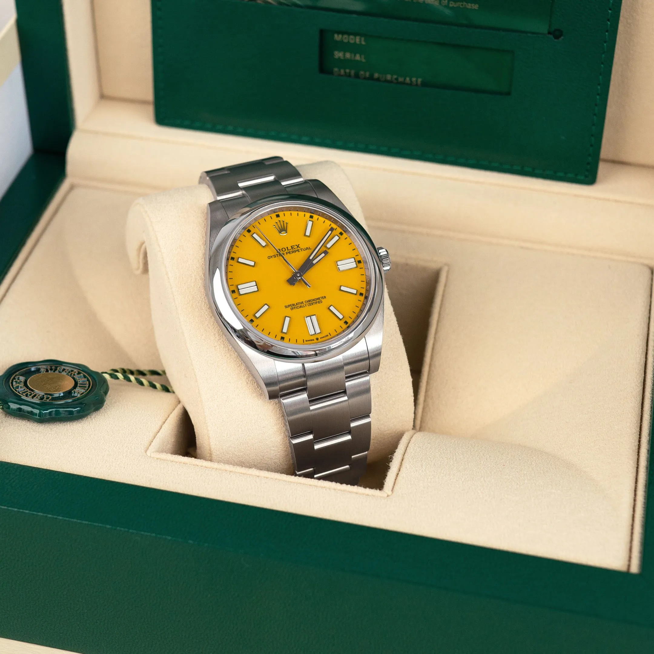Rolex Oyster Perpetual 41 ‘Yellow’ Dial Oyster - Image 2