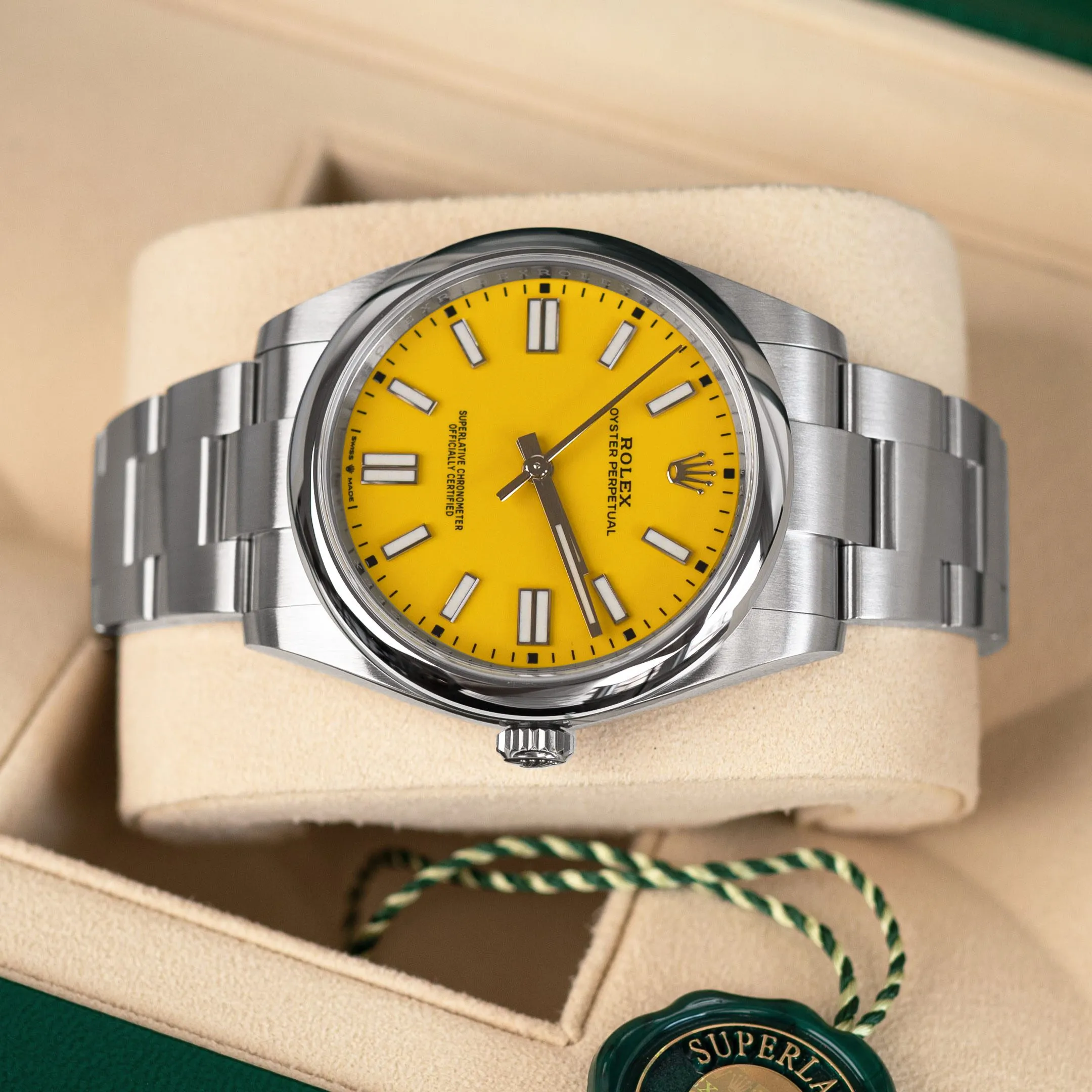Rolex Oyster Perpetual 41 ‘Yellow’ Dial Oyster - Image 4