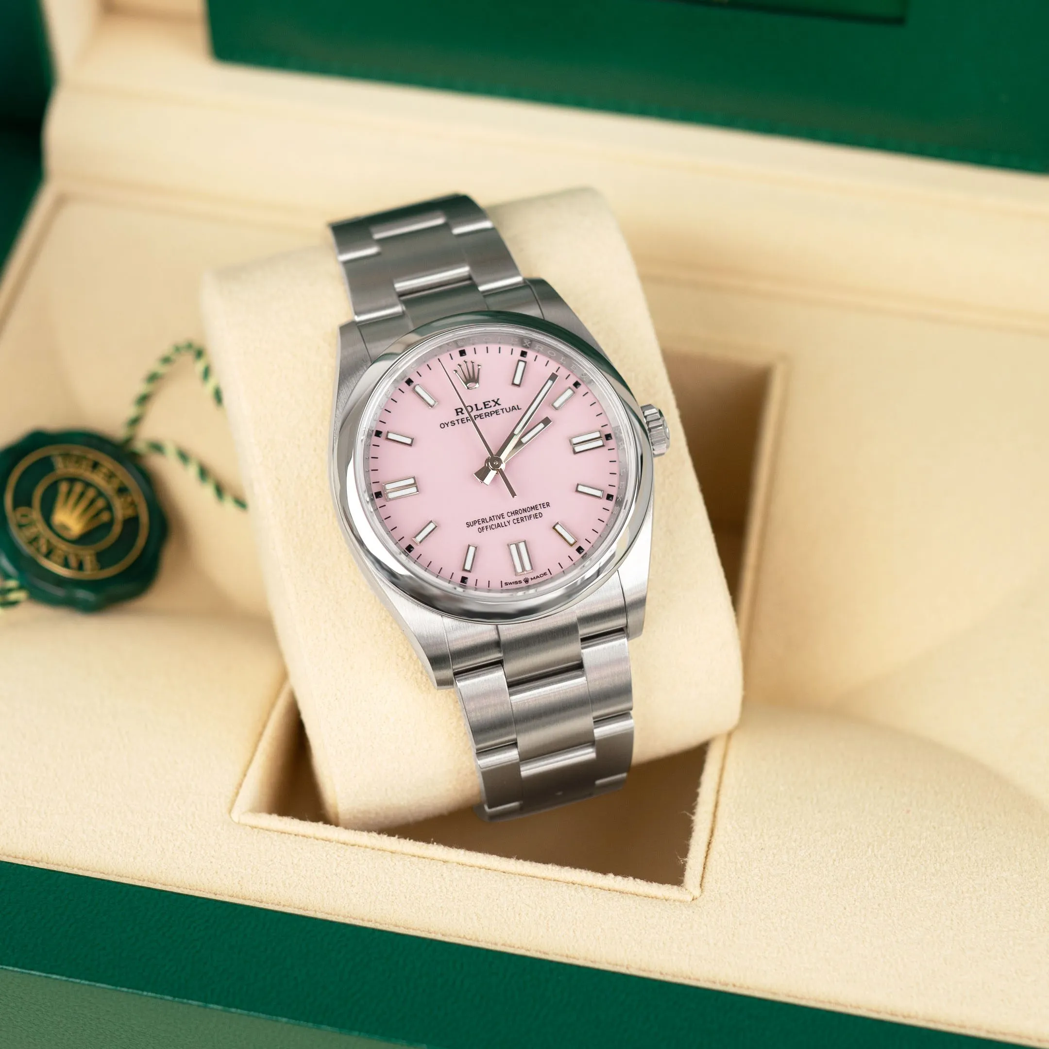 Rolex Oyster Perpetual 36 ‘Candy Pink’ Dial Oyster - Image 3