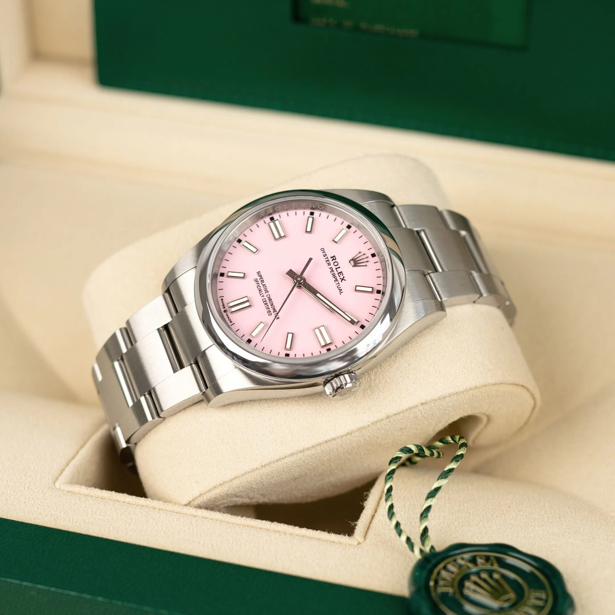 Rolex Oyster Perpetual 36 ‘Candy Pink’ Dial Oyster - Image 5