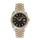 Rolex Datejust II Two Tone Black Stick Dial Jubilee 36mm