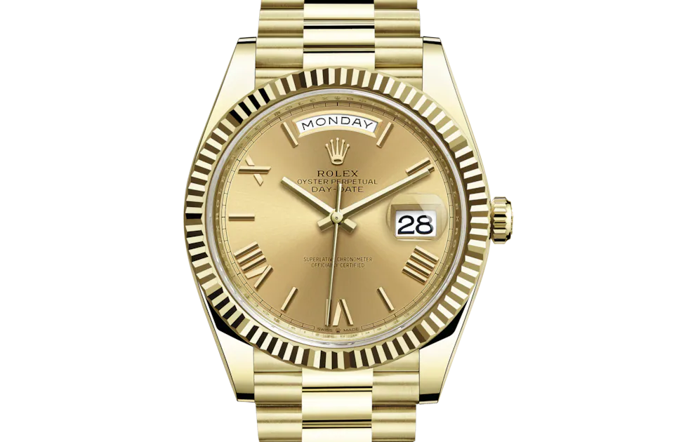 DAY-DATE 40 gold roman dial